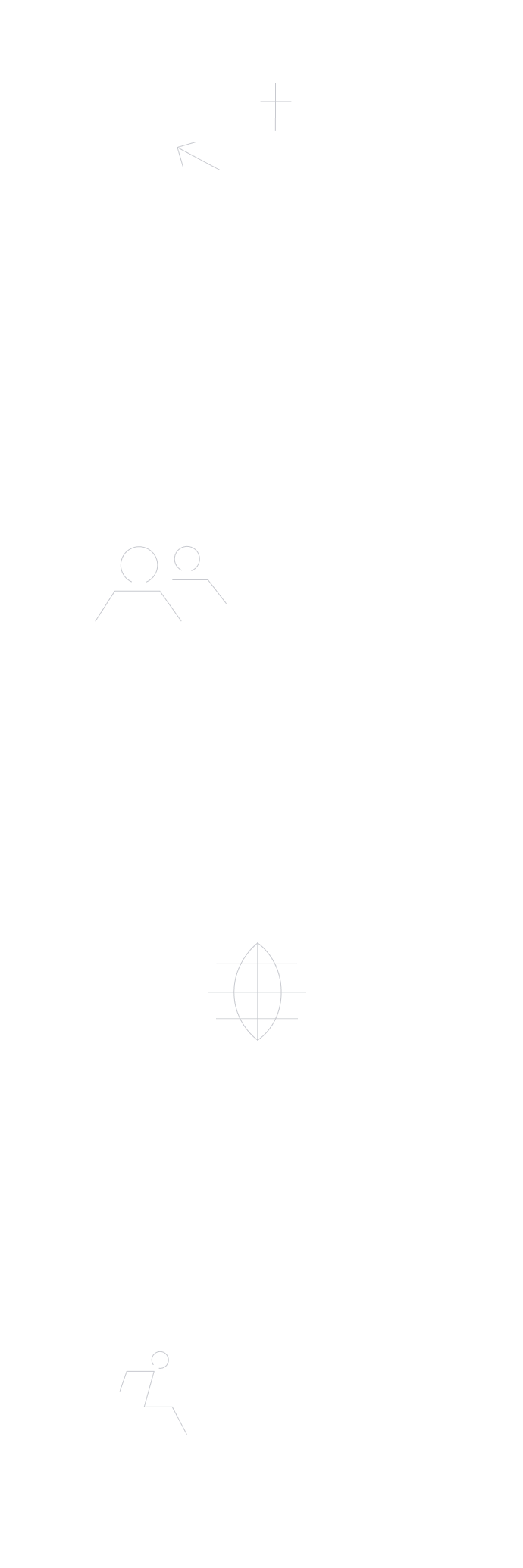 Fincantieri | Group - Sustainability - People and Community - Our People: Four diversity-themed icons with overlaid text in English, each representing gender diversity, generational diversity, cultural diversity, and disability inclusion. Minimalist linear design, symbols such as gender signs, person silhouettes, globe, and wheelchair. Texts include "Gender diversity", "Cultural diversity".