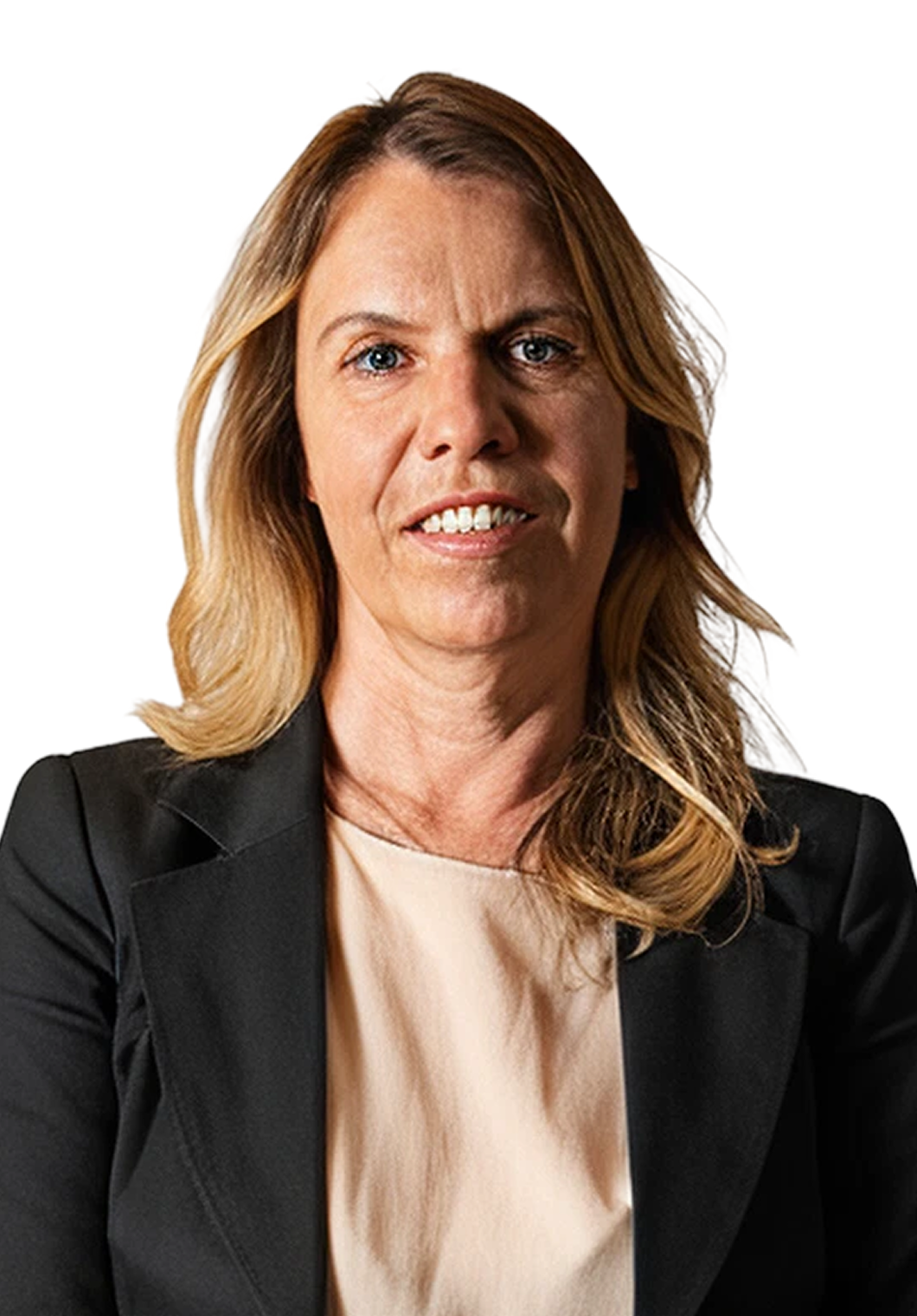 Fincantieri | Group - Governance and Ethics - Corporate bodies and Management - Board of Statutory Auditors - Elena Cussigh: A woman in a suit looks at the camera. She has long, blonde hair.