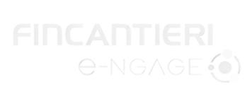 Fincantieri | Suppliers and Partners - e-Procurement: Logo Fincantieri con testo "e-NGAGE" sottostante.