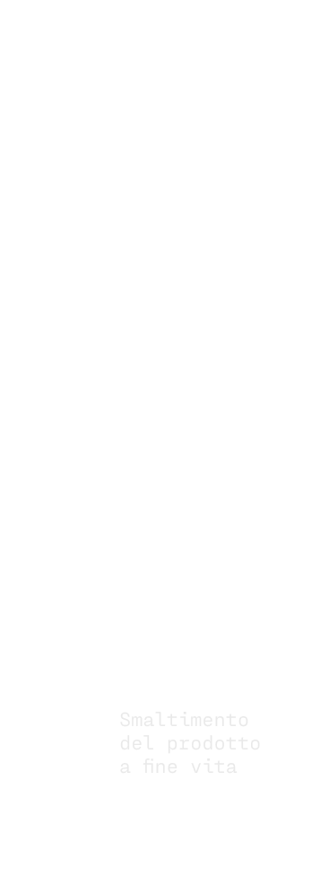 Fincantieri | Gruppo - Sostenibilità - Transizione energetica - Net-zero: Diagramma in bianco e nero sul ciclo di vita del prodotto con tre fasi: ‘Sviluppo Costruttivo del Prodotto’, ‘Gestione del prodotto nel corso della sua operatività’, ‘Smaltimento del prodotto a fine vita’, forme ottagonali concentriche intorno a ciascuna fase.